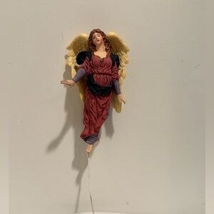 Vintage Angel Figurine with Yellow Wings (NWT).